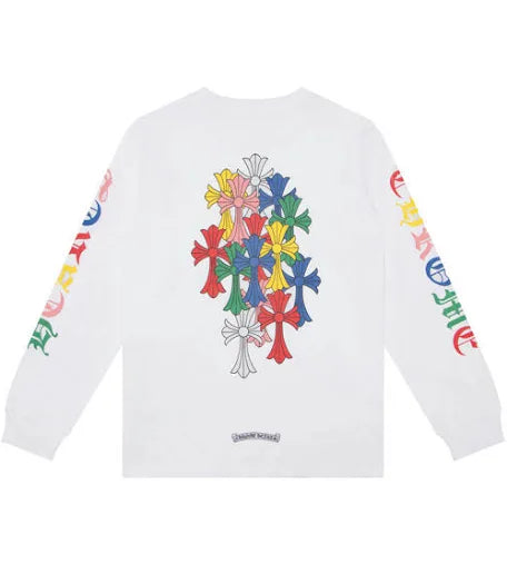 Chrome Hearts-Inspired Multicolor Cross Long Sleeve